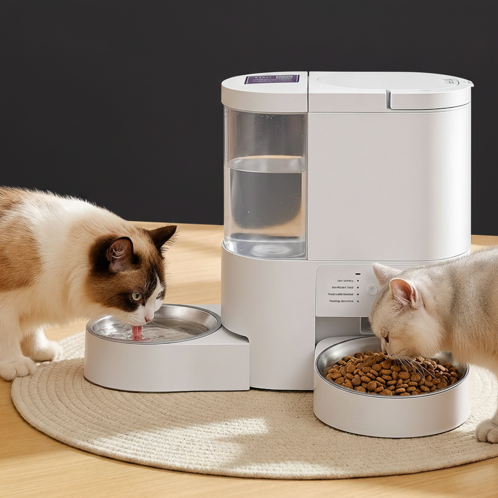 i.Pet 2-in-1 Auto Feeder & Water Dispenser | WiFi App Control | 4L Food + 3L Water