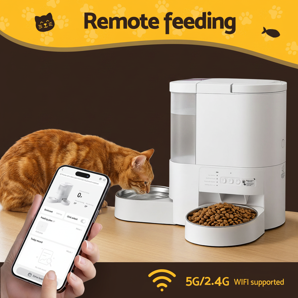 i.Pet 2-in-1 Auto Feeder & Water Dispenser | WiFi App Control | 4L Food + 3L Water