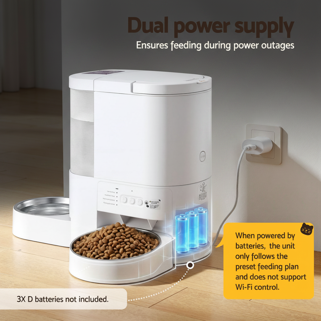 i.Pet 2-in-1 Auto Feeder & Water Dispenser | WiFi App Control | 4L Food + 3L Water