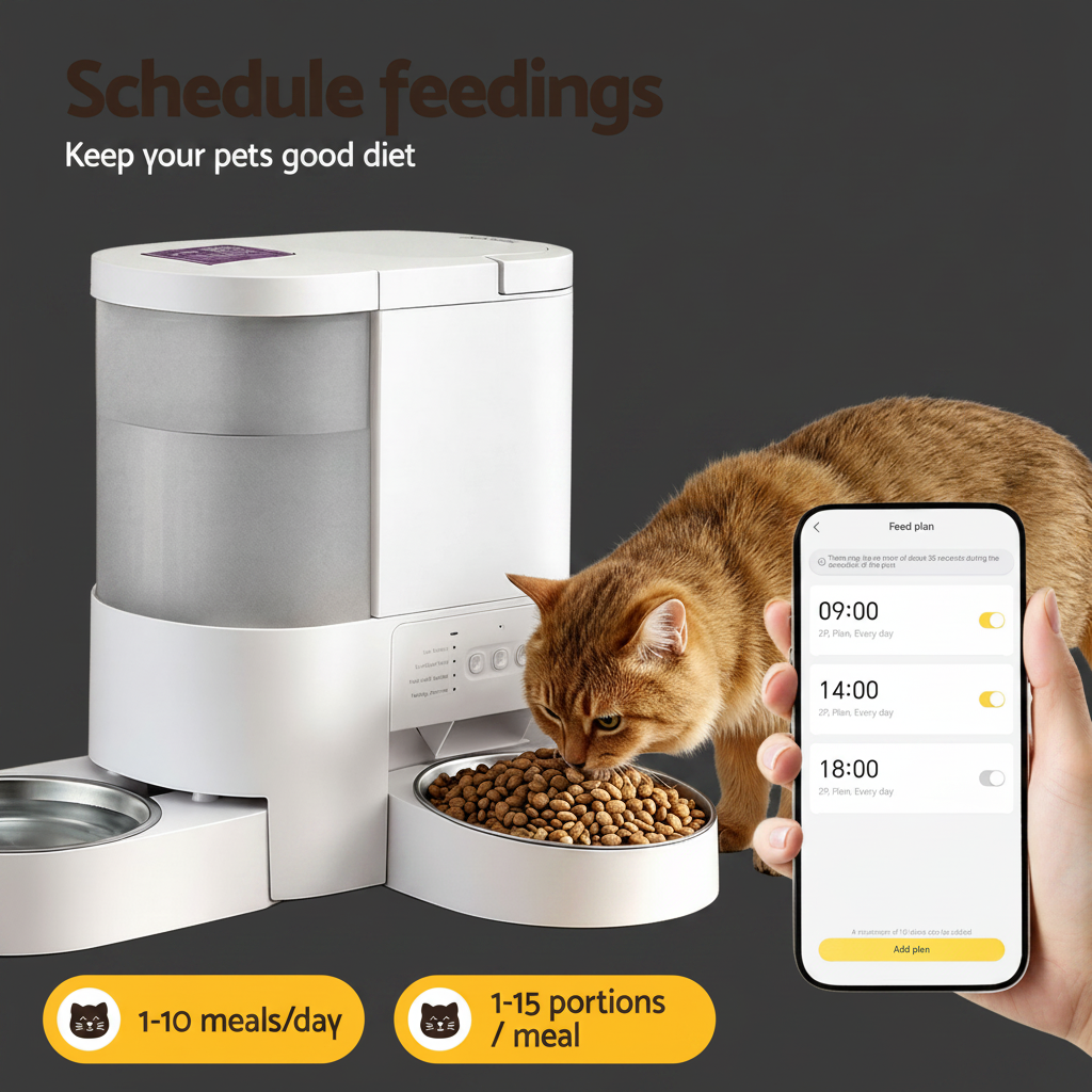 i.Pet 2-in-1 Auto Feeder & Water Dispenser | WiFi App Control | 4L Food + 3L Water