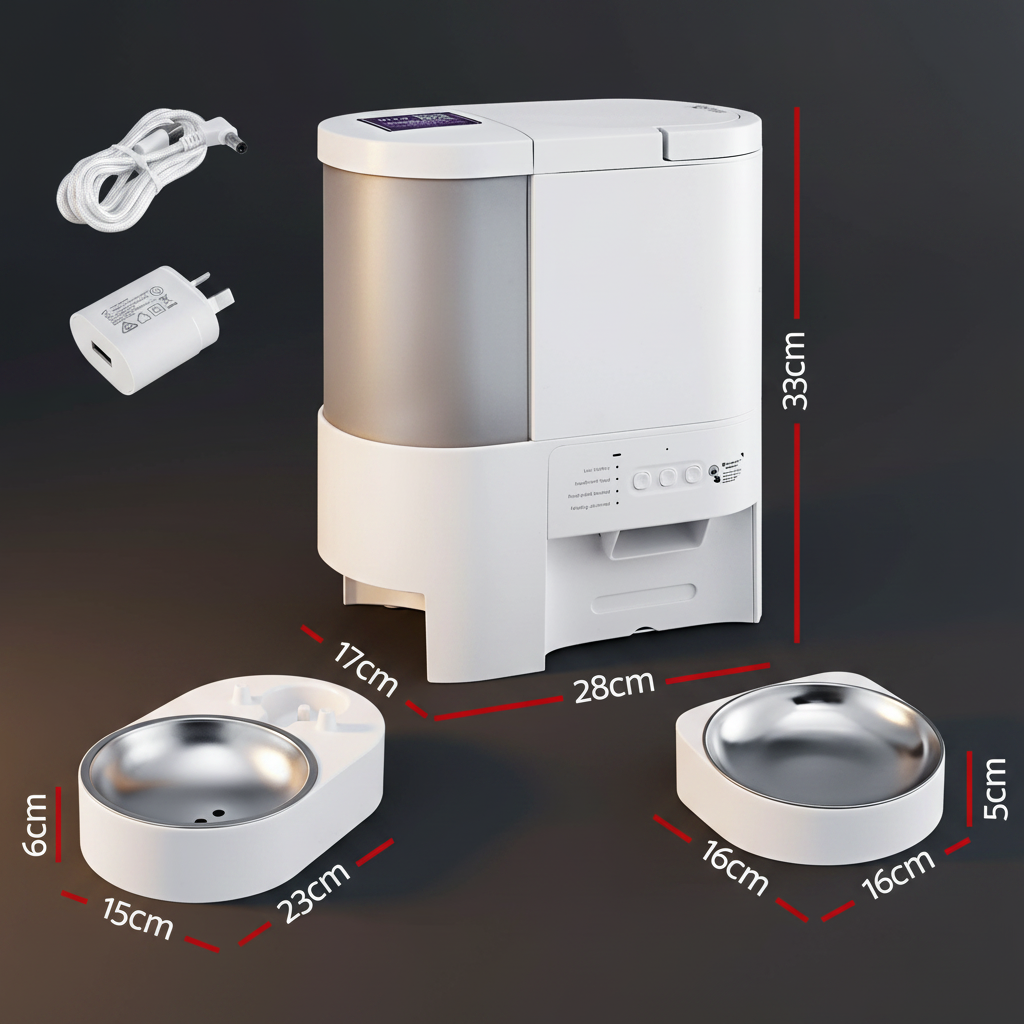 i.Pet 2-in-1 Auto Feeder & Water Dispenser | WiFi App Control | 4L Food + 3L Water
